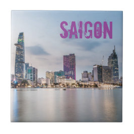 Saigon (Ho Chi Minh City) HCMC Vietnam souvenir Tegeltje