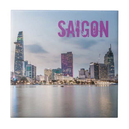 Saigon (Ho Chi Minh City) HCMC Vietnam souvenir Tegeltje (Voorkant)