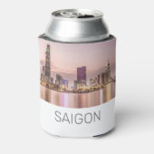 Saigon Ho Chi Minh City HCMC Vietnam Zonsondergang Blikjeskoeler (Blikje Achterkant)