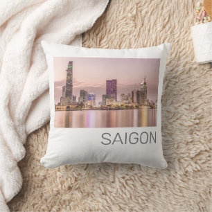 Saigon Ho Chi Minh City HCMC Vietnam Zonsondergang Kussen