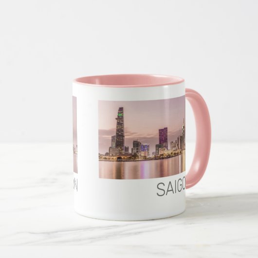 Saigon Ho Chi Minh City HCMC Vietnam Zonsondergang Mok (Voorkant rechts)