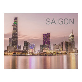 Saigon Ho Chi Minh City HCMC Vietnam Zonsondergang Perfect Poster
