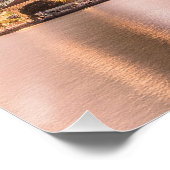 Saigon Ho Chi Minh City HCMC Vietnam Zonsondergang Perfect Poster (Hoek)