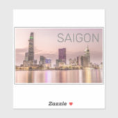 Saigon Ho Chi Minh City HCMC Vietnam Zonsondergang Sticker (Vel)