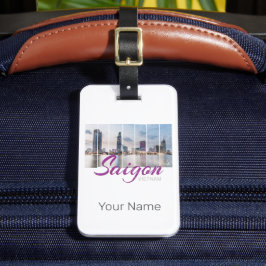 Saigon (Ho-Chi-Minh-Stadt) HCMC Vietnam Souvenir Bagagelabel