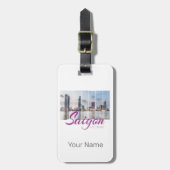 Saigon (Ho-Chi-Minh-Stadt) HCMC Vietnam Souvenir Bagagelabel (Voorkant verticaal)