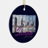 Saigon (Ho-Chi-Minh-Stadt) HCMC Vietnam Souvenir Keramisch Ornament (Rechts)