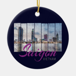 Saigon (Ho-Chi-Minh-Stadt) HCMC Vietnam Souvenir Keramisch Ornament