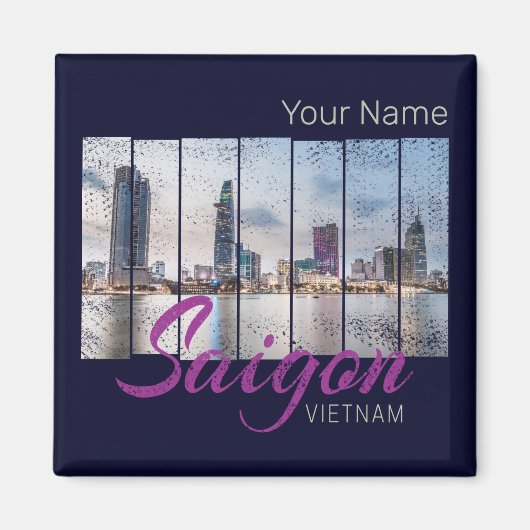 Saigon (Ho-Chi-Minh-Stadt) HCMC Vietnam Souvenir Magneet (Voorkant)