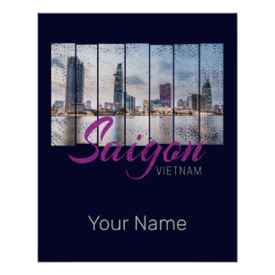 Saigon (Ho-Chi-Minh-Stadt) HCMC Vietnam Souvenir Perfect Poster