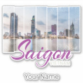 Saigon (Ho-Chi-Minh-Stadt) HCMC Vietnam Souvenir Sticker (Voorkant)