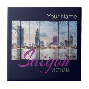 Saigon (Ho-Chi-Minh-Stadt) HCMC Vietnam Souvenir Tegeltje