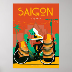 Saigon-reisposter vietnam poster