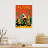 Saigon-reisposter vietnam poster (Keuken)