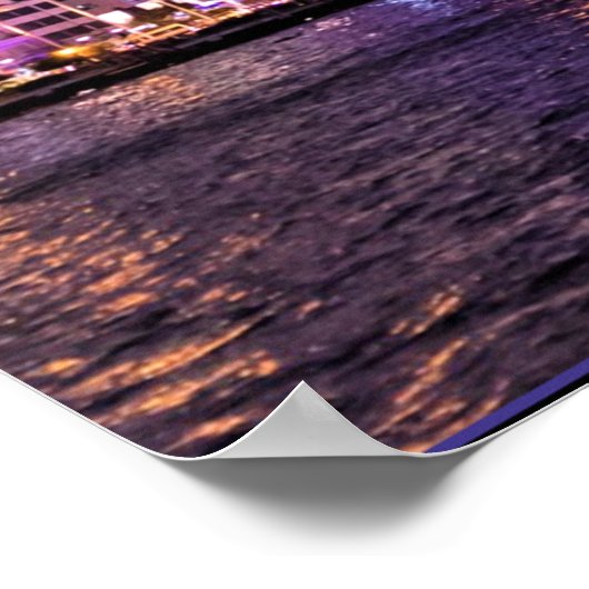 Saigon 's nachts poster (Hoek)