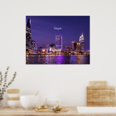 Saigon 's nachts poster (Keuken)