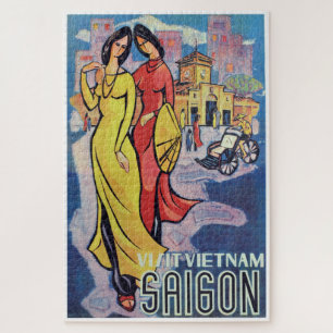 Saigon, Vietnam -  deco-reisafdrukken Legpuzzel