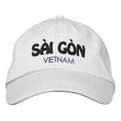 Saigon, Vietnam geborduurd honkbal Pet (Voorkant)