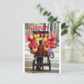 Saigon Vietnam Gelukkig Nieuwjaar Leeuw dans Briefkaart (Staand voorkant)