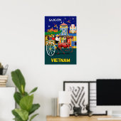 Saigon, Vietnam poster (Thuiskantoor)