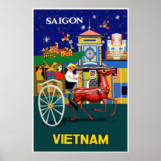 Saigon, Vietnam poster (Voorkant)