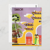  Saigon Vietnam reizen Briefkaart (Voorkant / Achterkant)