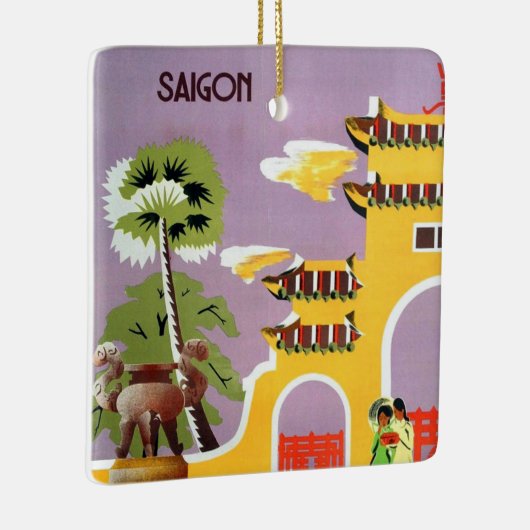  Saigon Vietnam reizen Keramisch Ornament (Rechts)