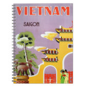  Saigon Vietnam reizen Notitieboek (Voorkant)