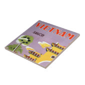 Saigon Vietnam reizen Tegeltje (Zijkant)