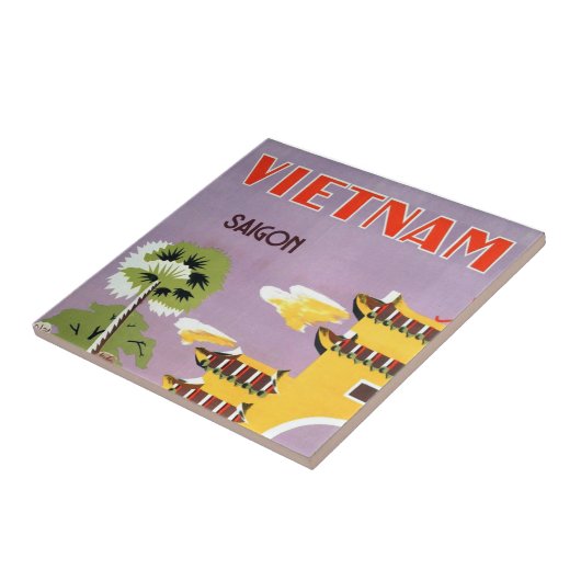  Saigon Vietnam reizen Tegeltje (Zijkant)
