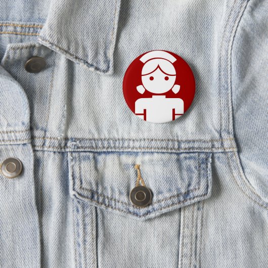 saika badge ronde button 5,7 cm (In situ)