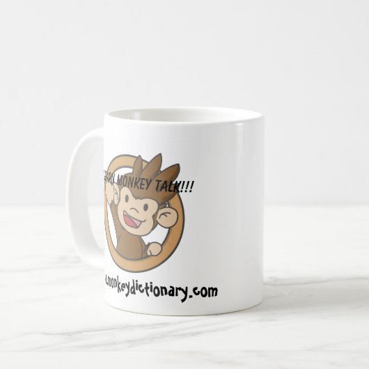 Saiko Monkey Waving Mok (Voorkant links)