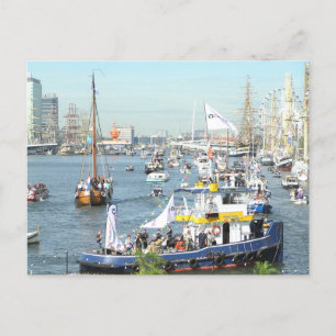 SAIL Amsterdam Boat Parade DIY Briefkaart
