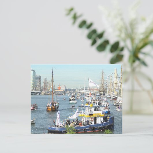 SAIL Amsterdam Boat Parade DIY Briefkaart (Staand voorkant)