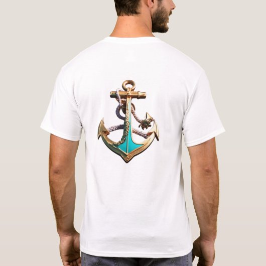 Sail and Anchor T-Shirt – Navigeren door de reis v (Achterkant)