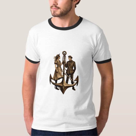 Sail and Anchor T-Shirt – Navigeren door de reis v (Voorkant)
