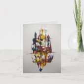 Sail Away Abstract Card Kaart (Voorkant)