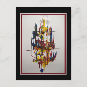 Sail Away - Abstract door Gene Foltuz Mini Print Briefkaart