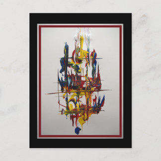 Sail Away - Abstract door Gene Foltuz Mini Print Briefkaart