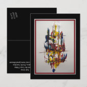 Sail Away - Abstract door Gene Foltuz Mini Print Briefkaart (Voorkant / Achterkant)