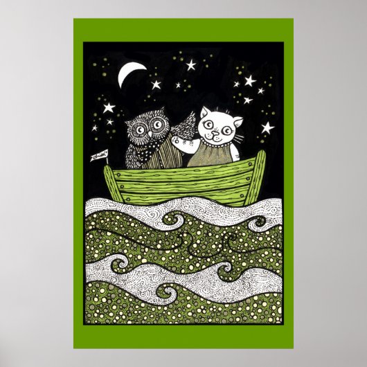 Sail Away Art Poster (Voorkant)