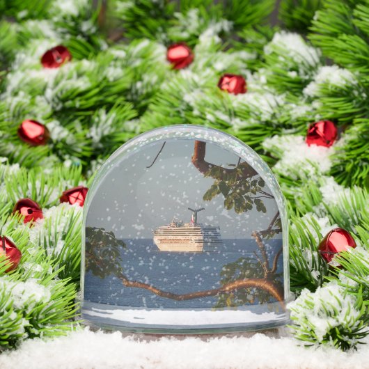 Sail Away at Sunset I Cruise Vacation Sneeuwbol (Kerstmis)