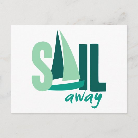 Sail Away Briefkaart (Voorkant)