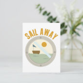 Sail Away Briefkaart (Staand voorkant)