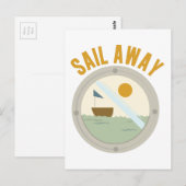Sail Away Briefkaart (Voorkant / Achterkant)