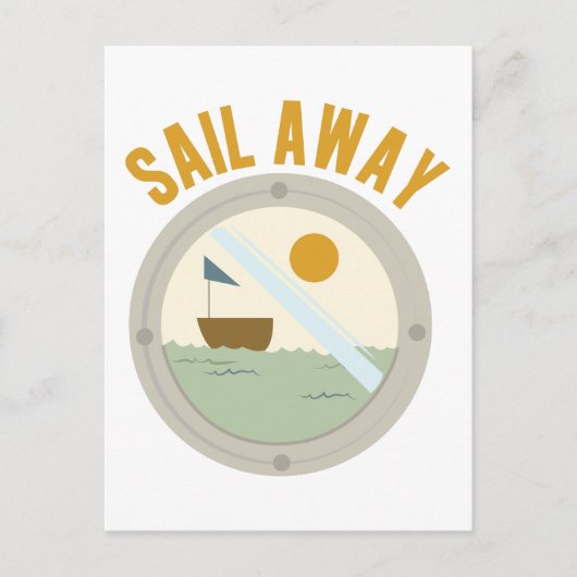 Sail Away Briefkaart (Voorkant)