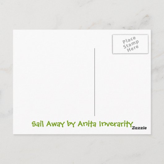 Sail Away Briefkaart (Achterkant)