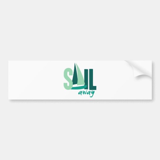 Sail Away Bumpersticker (Voorkant)