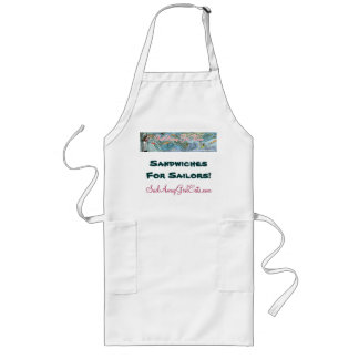 Sail Away Girl eet Logo Apron Lang Schort