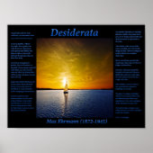 Sail Away in blauw Poster (Voorkant)